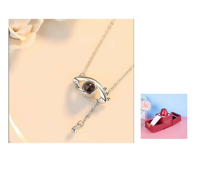 Romantic Rose & Crystal Necklace Gift Set
