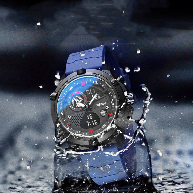 Dynamic Men's Sports Watch: Luminous & Waterproof