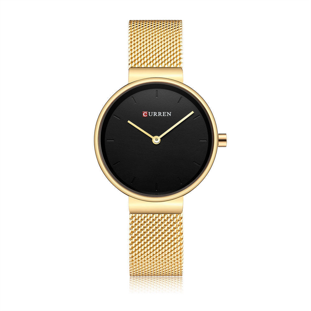 Modern Mesh Belt Quartz Watch for Women