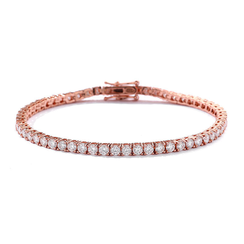 Dazzling Radiance Tennis Bracelet 10 Points Moissanite S925 Sterling Silver