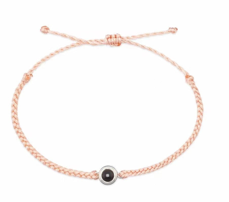 Personalized Photo Projection "I Love You" Bracelet