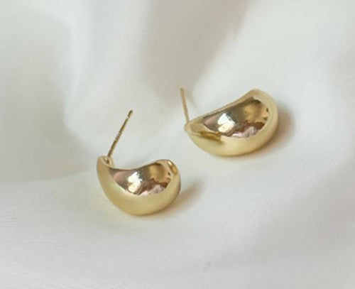 Chic Metal Drop Earrings: Golden & Silver Geometric Designs