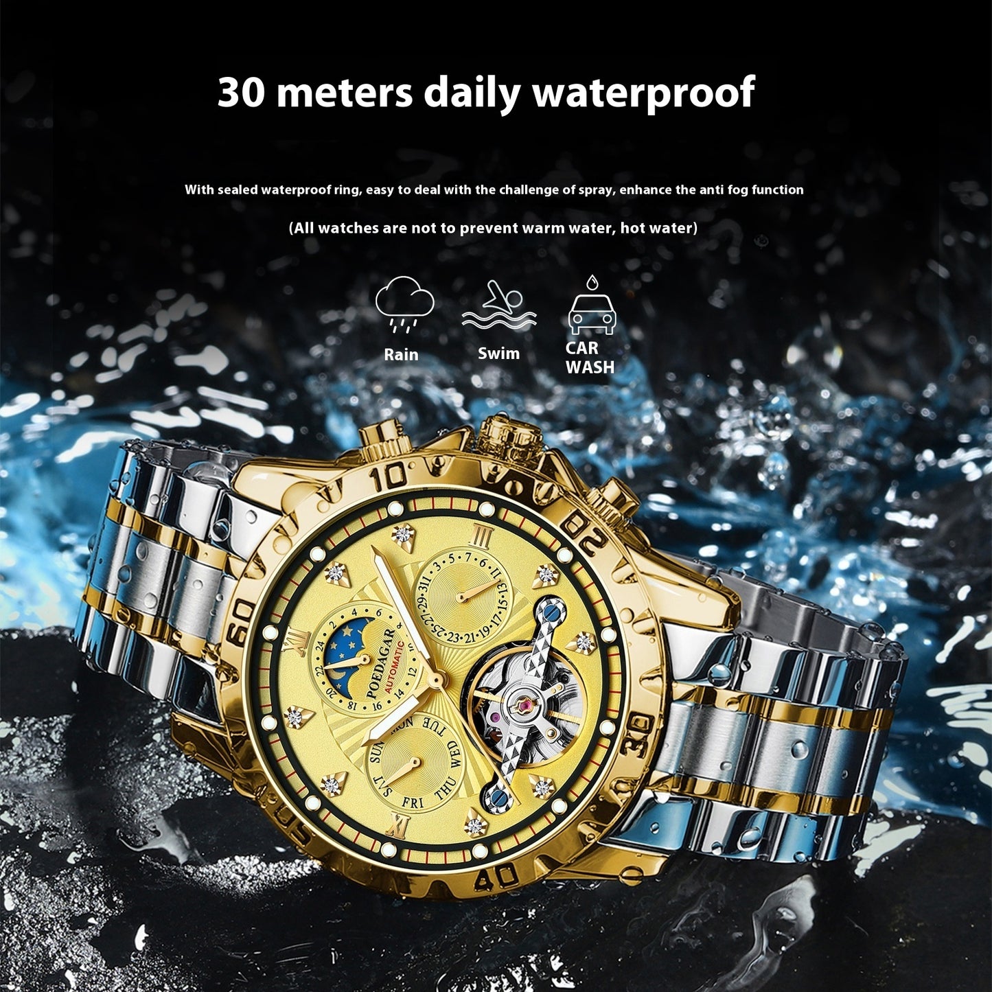 Men's Luxury Multifunctional Mechanical Watch