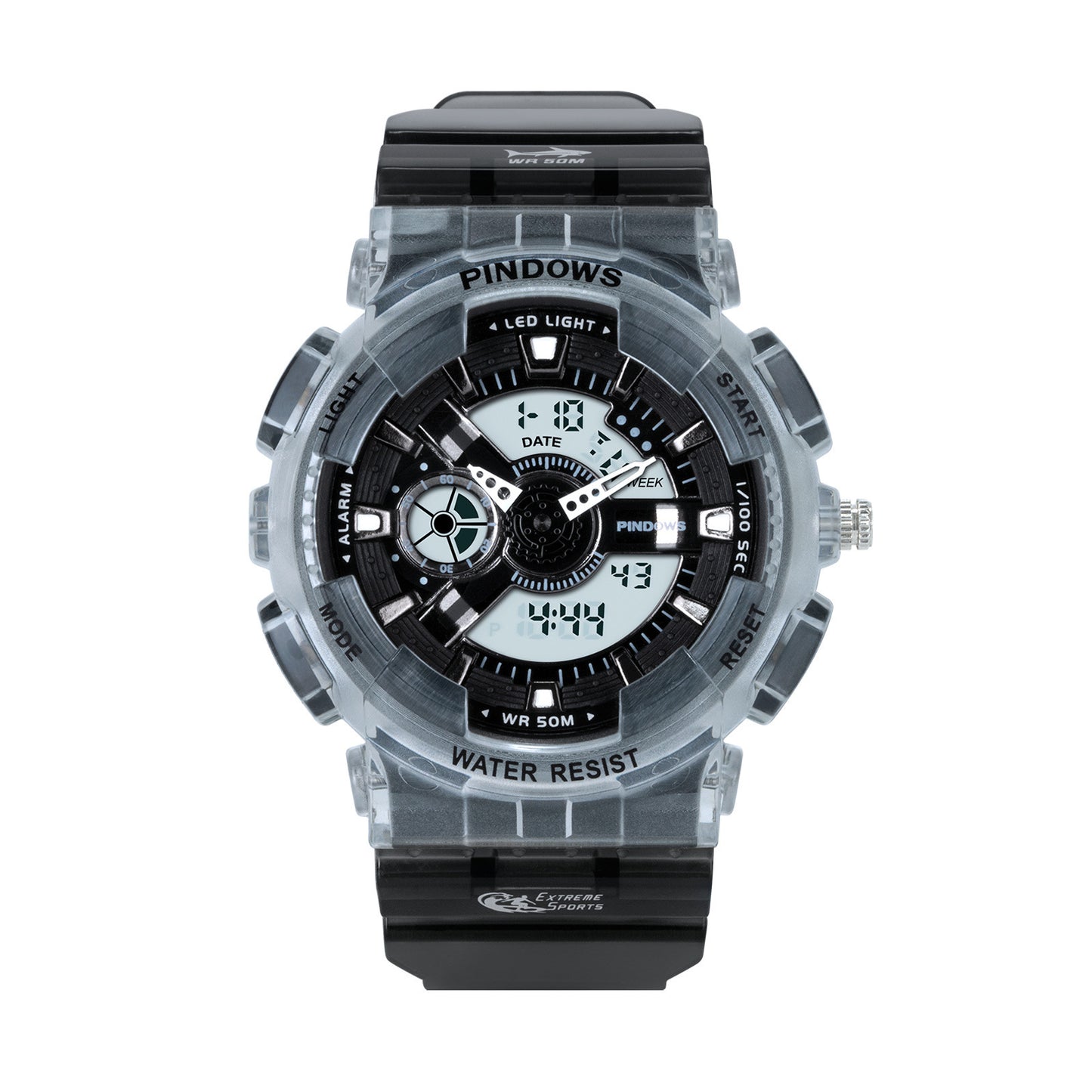 Boys' 50M Waterproof Outdoor Sports Electronic Watch