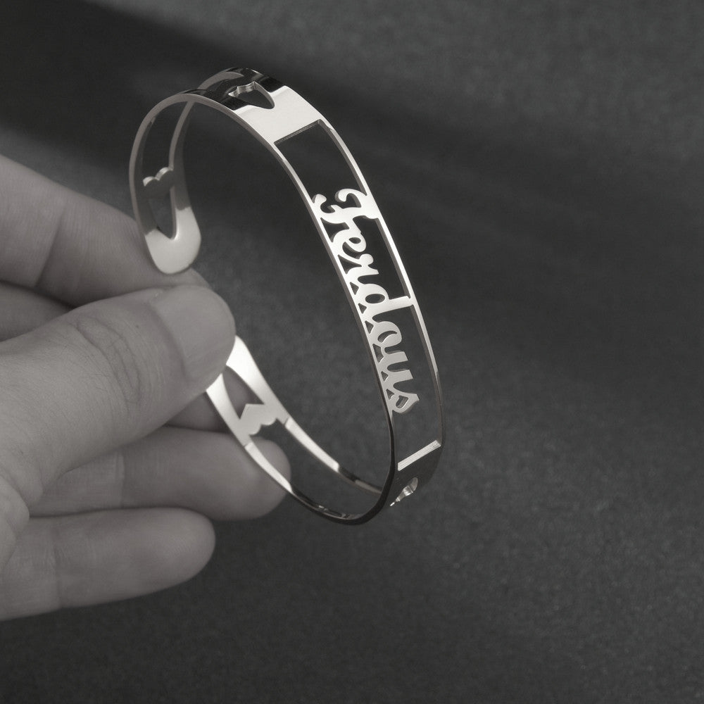 Personalized Name Stainless Steel Bangle