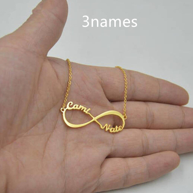 Custom Infinity Name Necklace