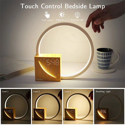 Multifunctional Touch Bedside Lamp with Natural Sounds