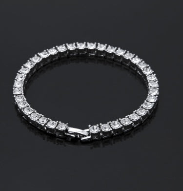 Men's Gold Tone Iced Hip Hop Bracelet