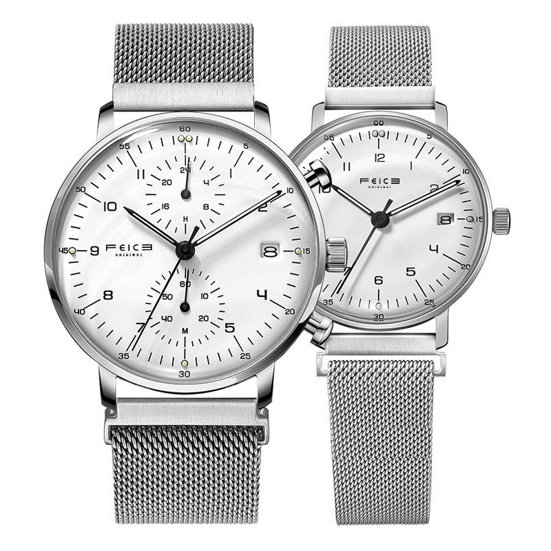 Refined Minimalist Waterproof Couple Watch