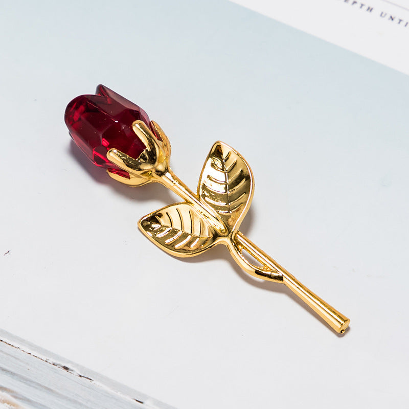 Crystal Metal Rose Valentine's Day Gift