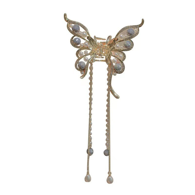 Butterfly Tassel Hair Claw Clip
