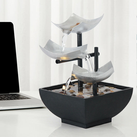 Modern Flowing Water Desktop Fountain