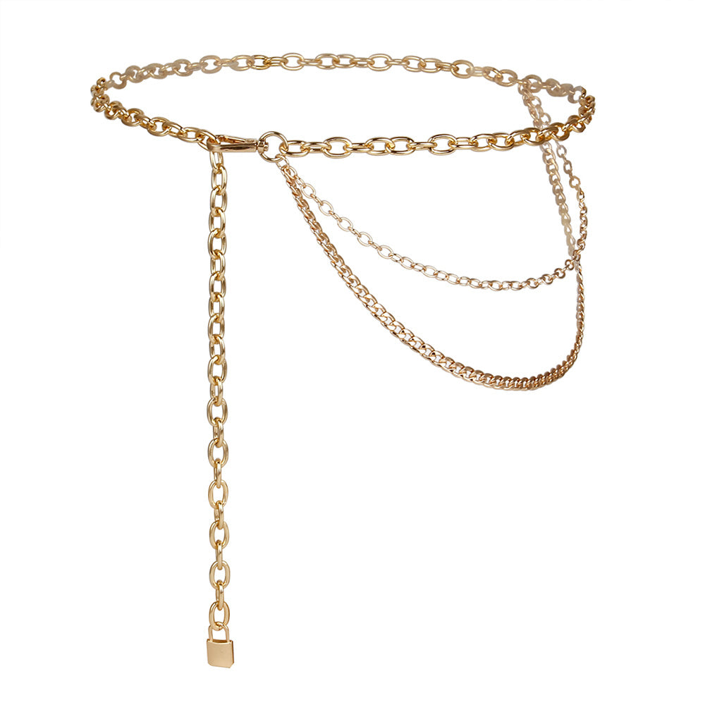 Multilayer Metal Waist Chain Belt - Hip Hop Punk Jewelry for Women