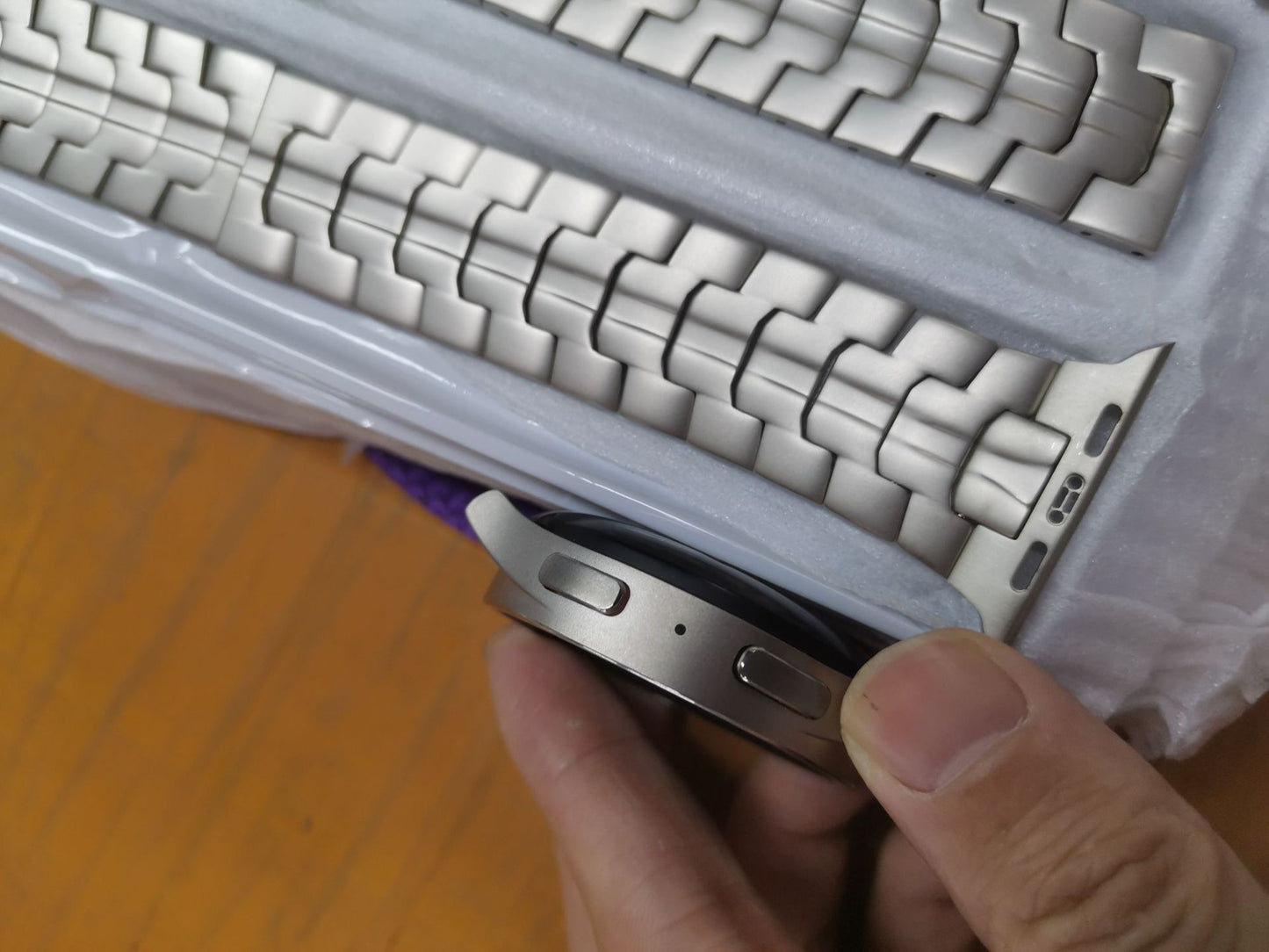 Suitable For Titanium Alloy Watch Strap Iron Man Safety Catch Titanium Band Metal Strap