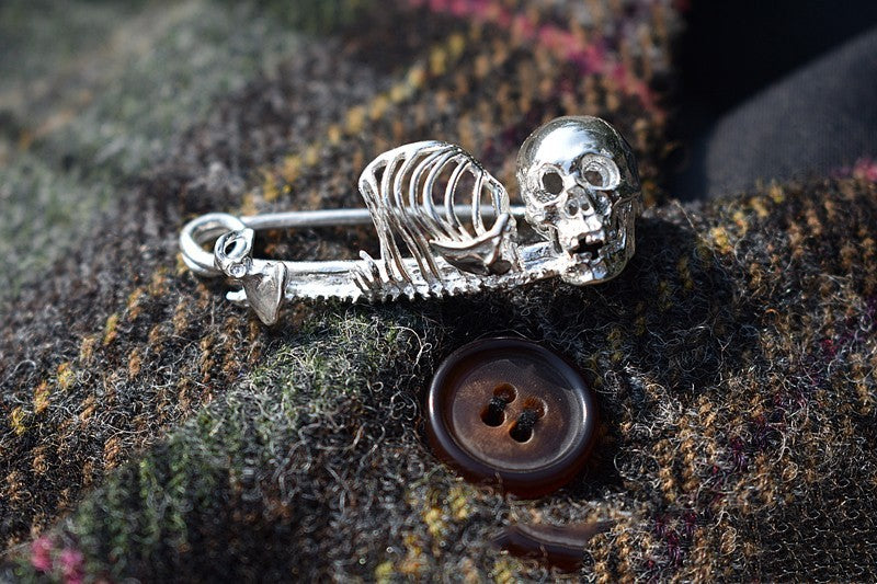 Personalized Skeleton Collar Pin