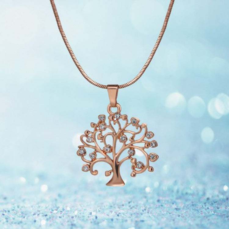 Grand Tree Of Life Multi-Layer Pendant Necklace