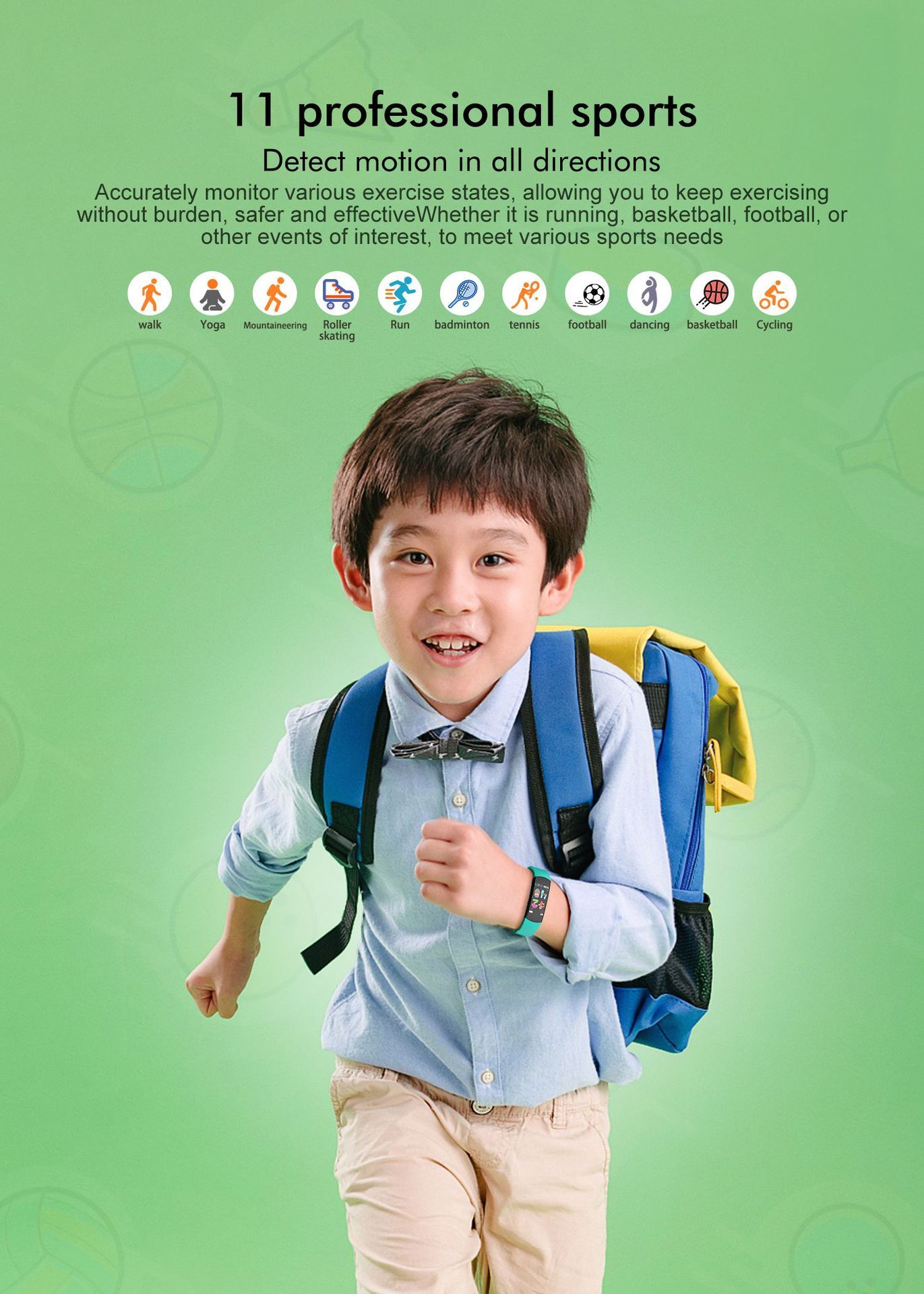 Kids' Health & Activity Smart Bracelet