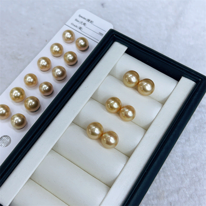 Seawater Gold Pearl Ear Studs