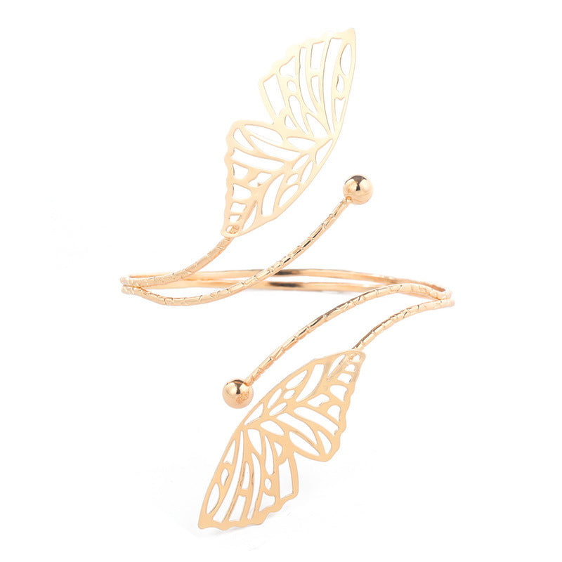 Golden Elegance - Boho Arm Cuff Bracelet