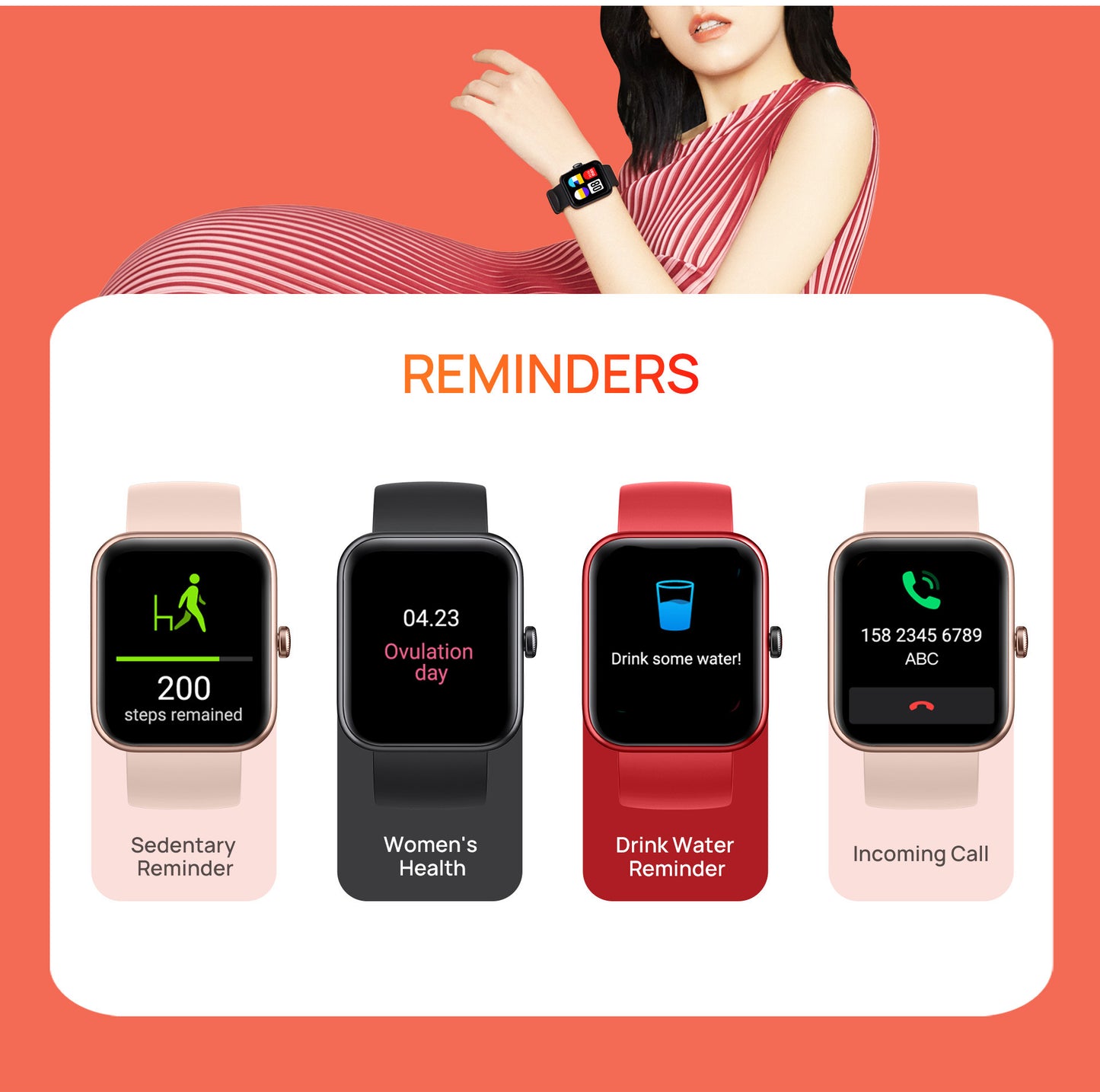1.69-Inch Smart Watch: Multi-Sport Modes & Extended Battery Life
