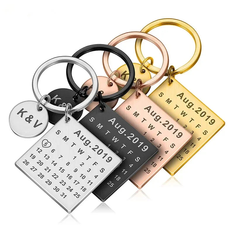 Custom DIY Personalized Calendar Keychain