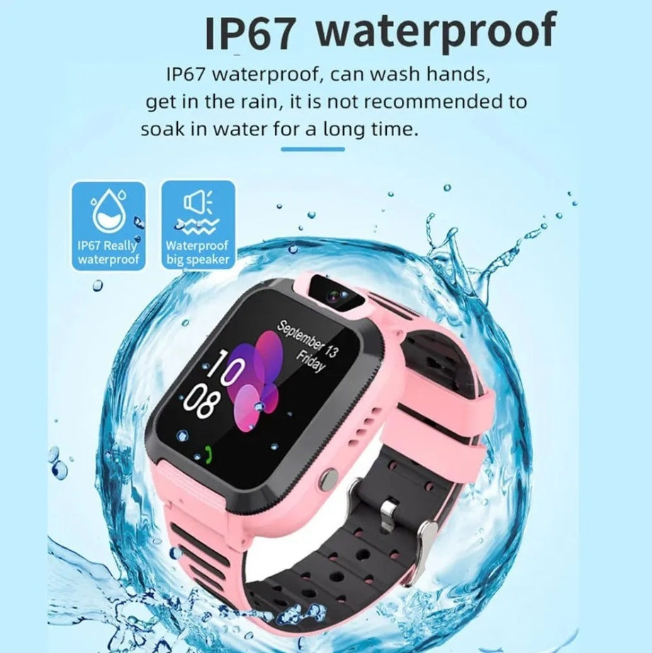 Children's Waterproof Smartwatch with LBS Tracking and Camera