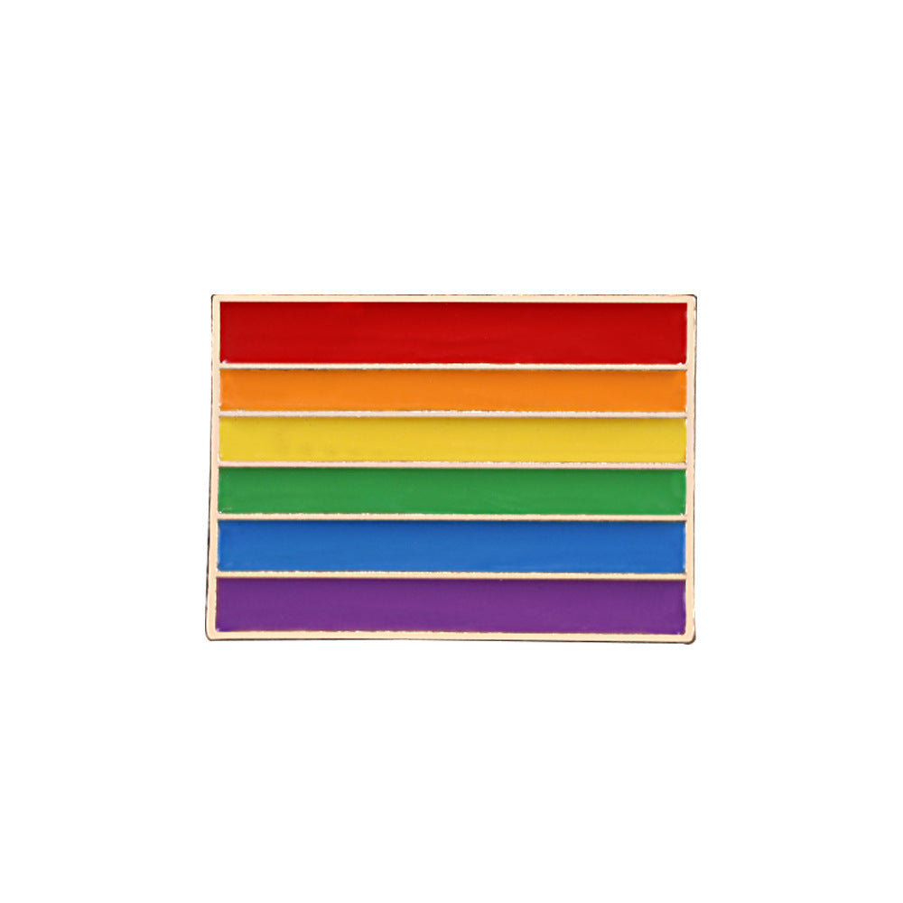 Creative Six-Color Rainbow Brooch