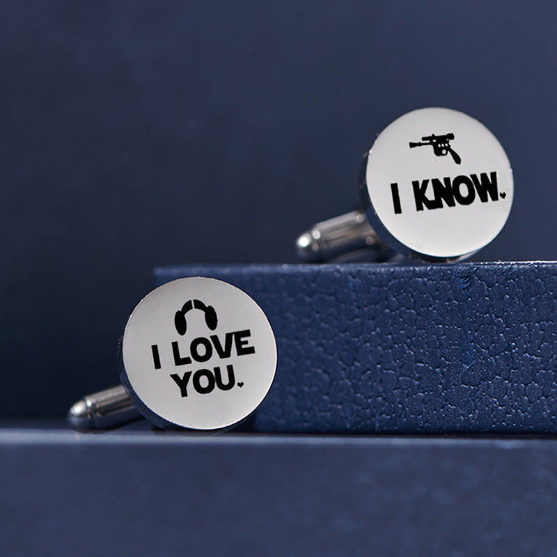 Personalized Stainless Steel Cufflinks for Men