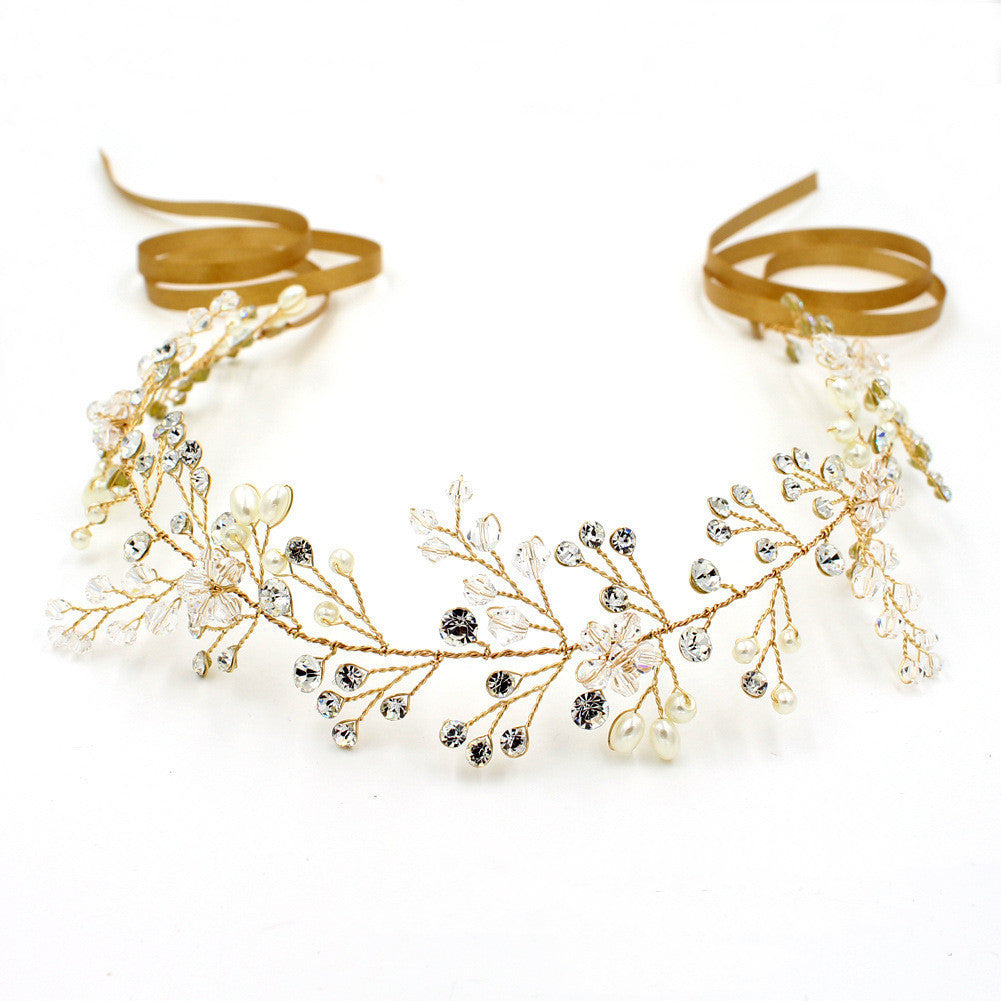 Pearl and Crystal Wedding Headwear