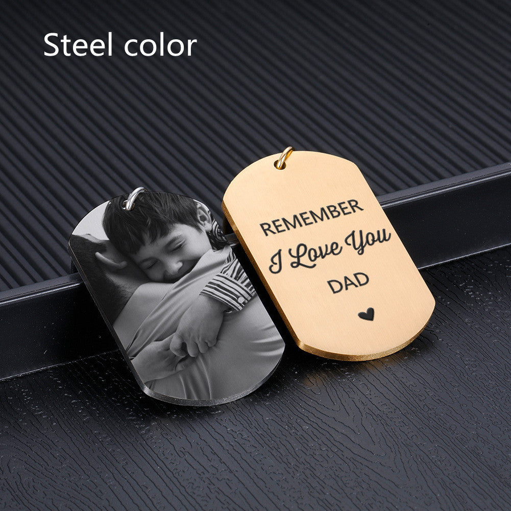 Trendy Stainless Steel Keychain