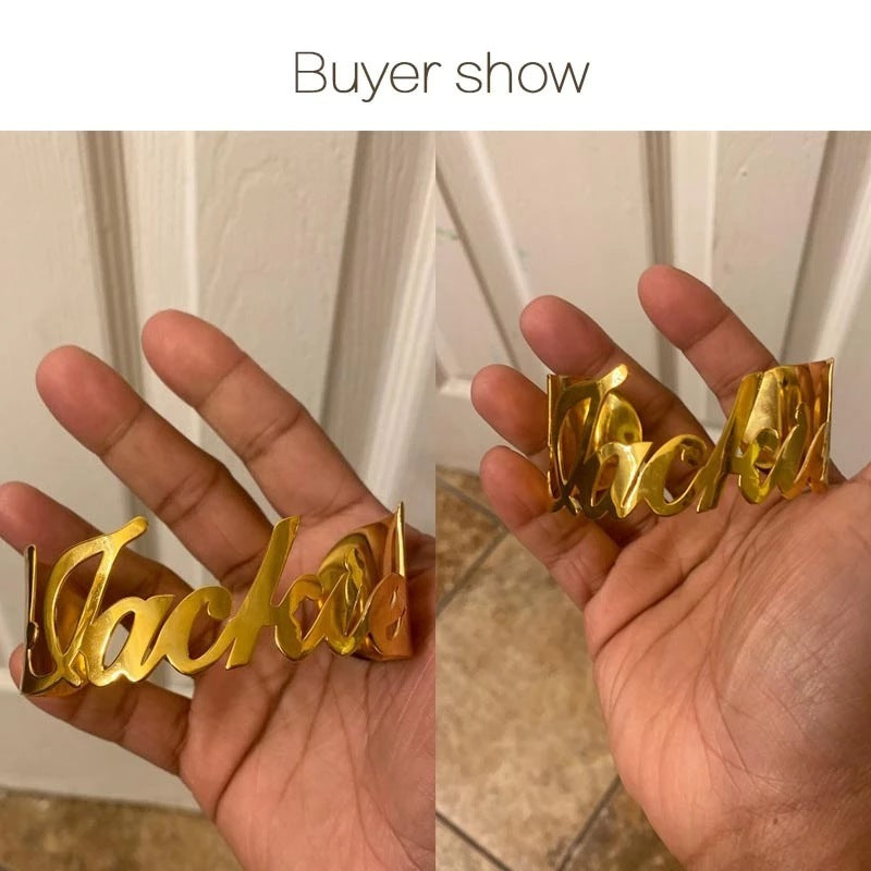 Custom Name Letter Bracelet
