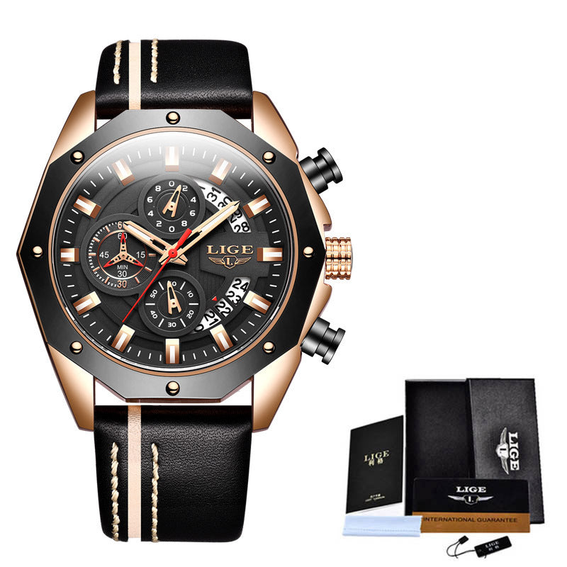 Dynamic Men's Sports & Luxury Quartz Watch