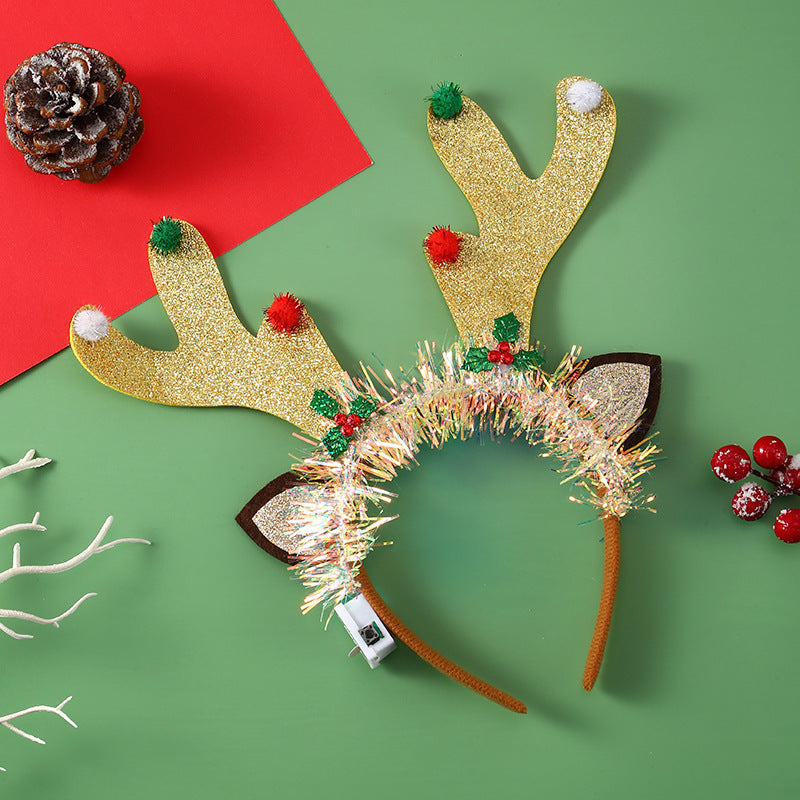 Glowing Christmas Hair Band Headwear