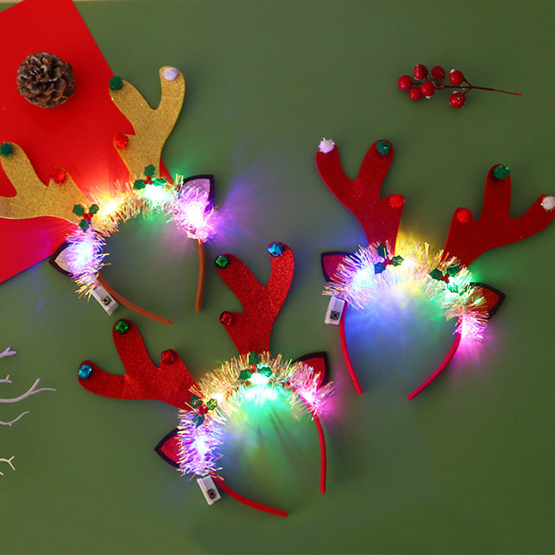 Glowing Christmas Hair Band Headwear