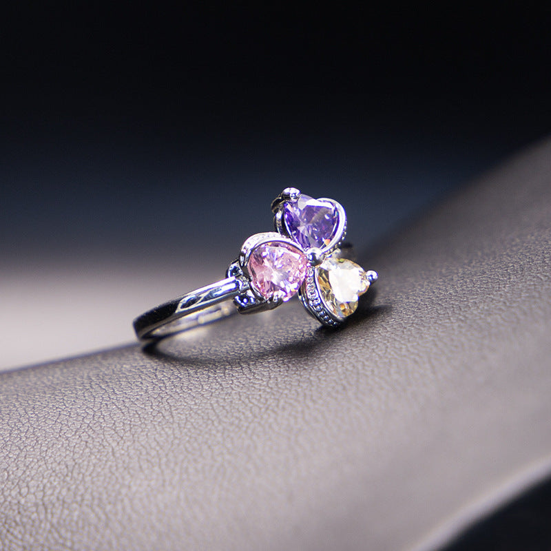 Dazzling Clover Zircon Diamond Jewelry Set for Women