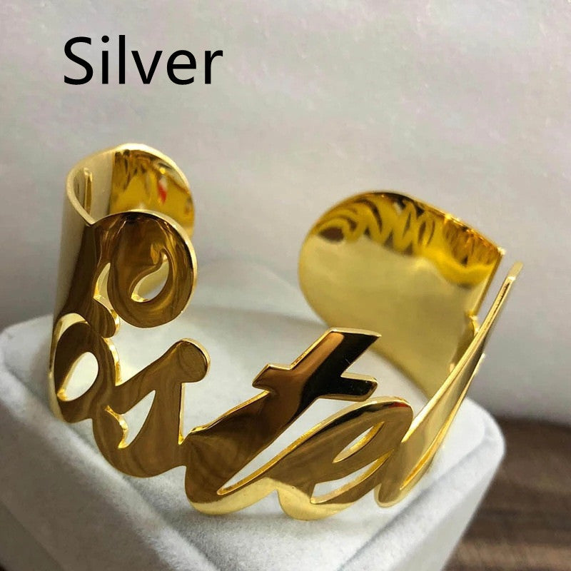 Custom Name Letter Bracelet