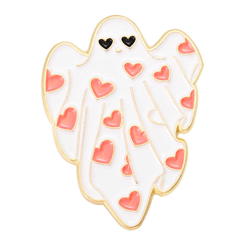 Cute Little Brooch Ghost White Horror Ghost