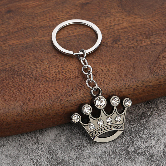 Diamond Crown Keychain High-end Gift Metal Pendant