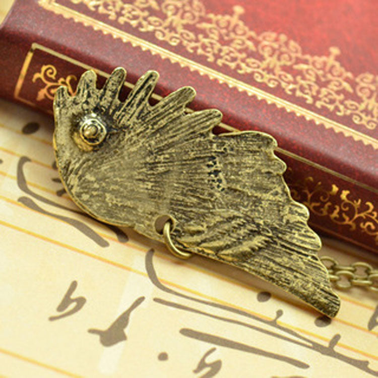 Female Punk Wing Jewel Vintage Collar Clip