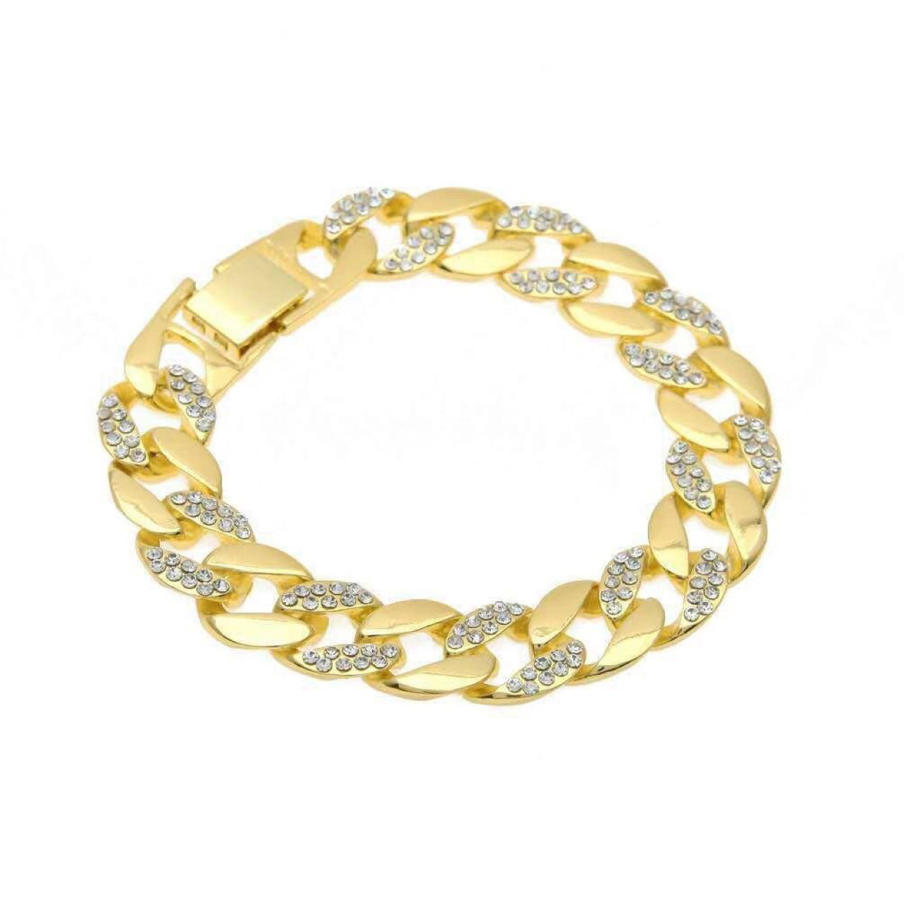 Men's Luxury Diamond Date Quartz Watch