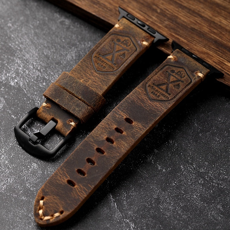 Straight Interface Handmade Vintage Leather Strap