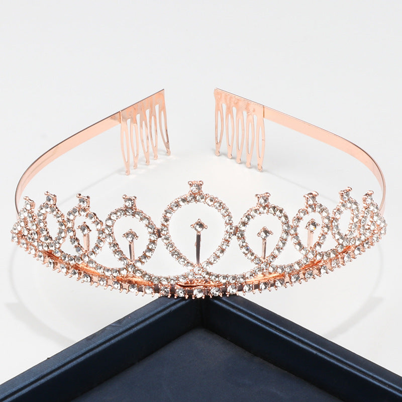 Birthday Crown Bridal Alloy Shiny Diamond Hair Accessory