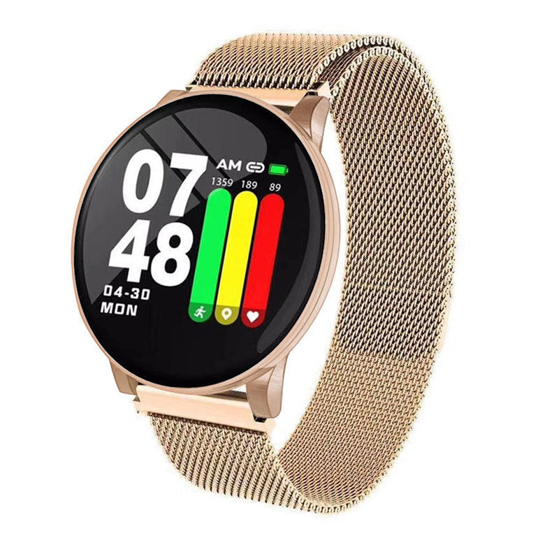 Smart Watch Round Single Point Exercise Pedometer Heart Rate Monitor Smart Bracelet