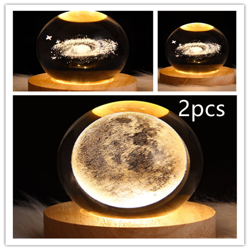 3D Crystal Ball LED Night Light