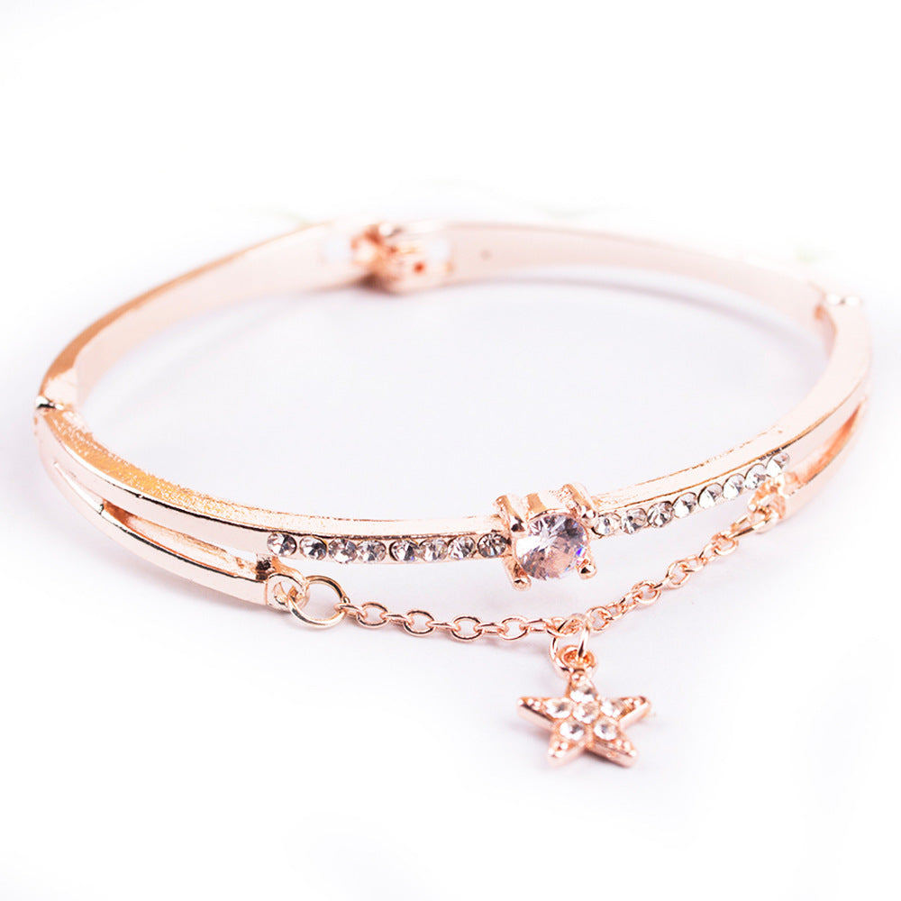 Floral Whisper Quartz Watch & Bracelet Set