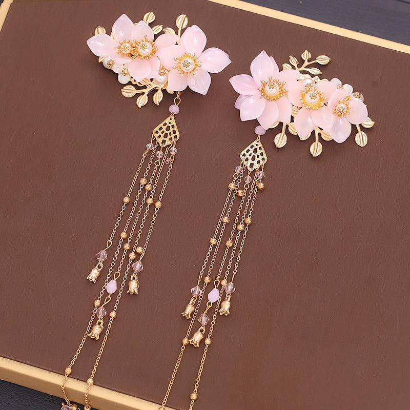 Headdress Hair Plug Fringed Hairpin Full Set Step Rock