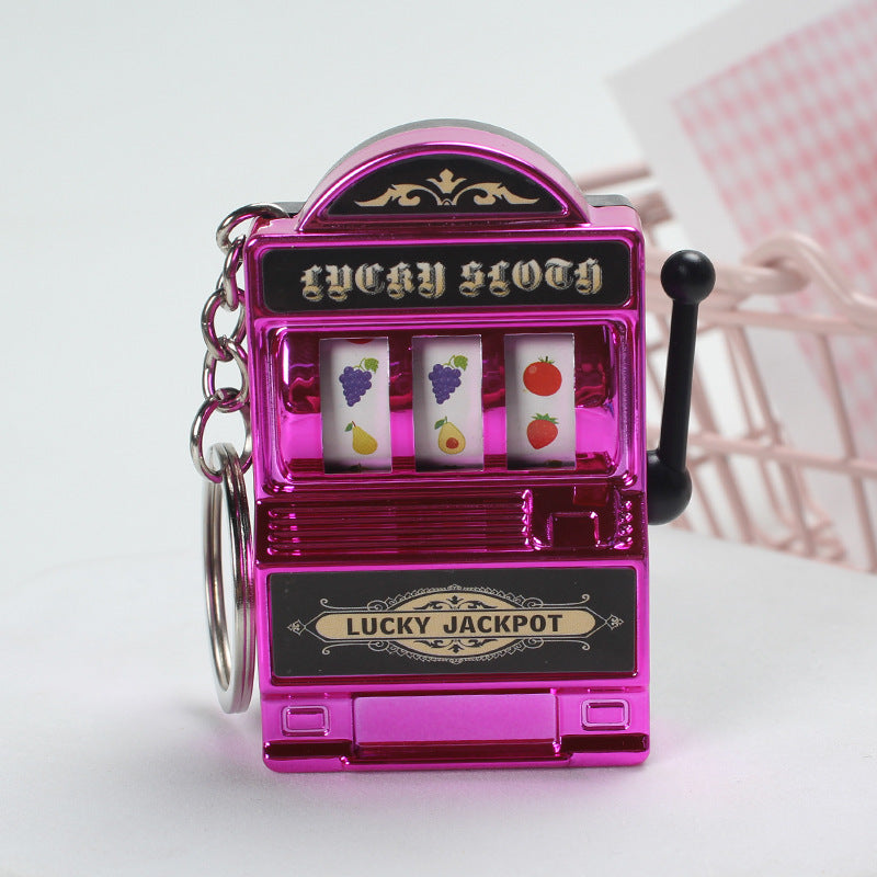 Home Fashion Mini Fruit Machine Keychain Charm