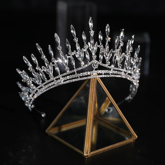 Shooting Wedding Dress With Makeup Headdress Super Beautiful Crown Crown