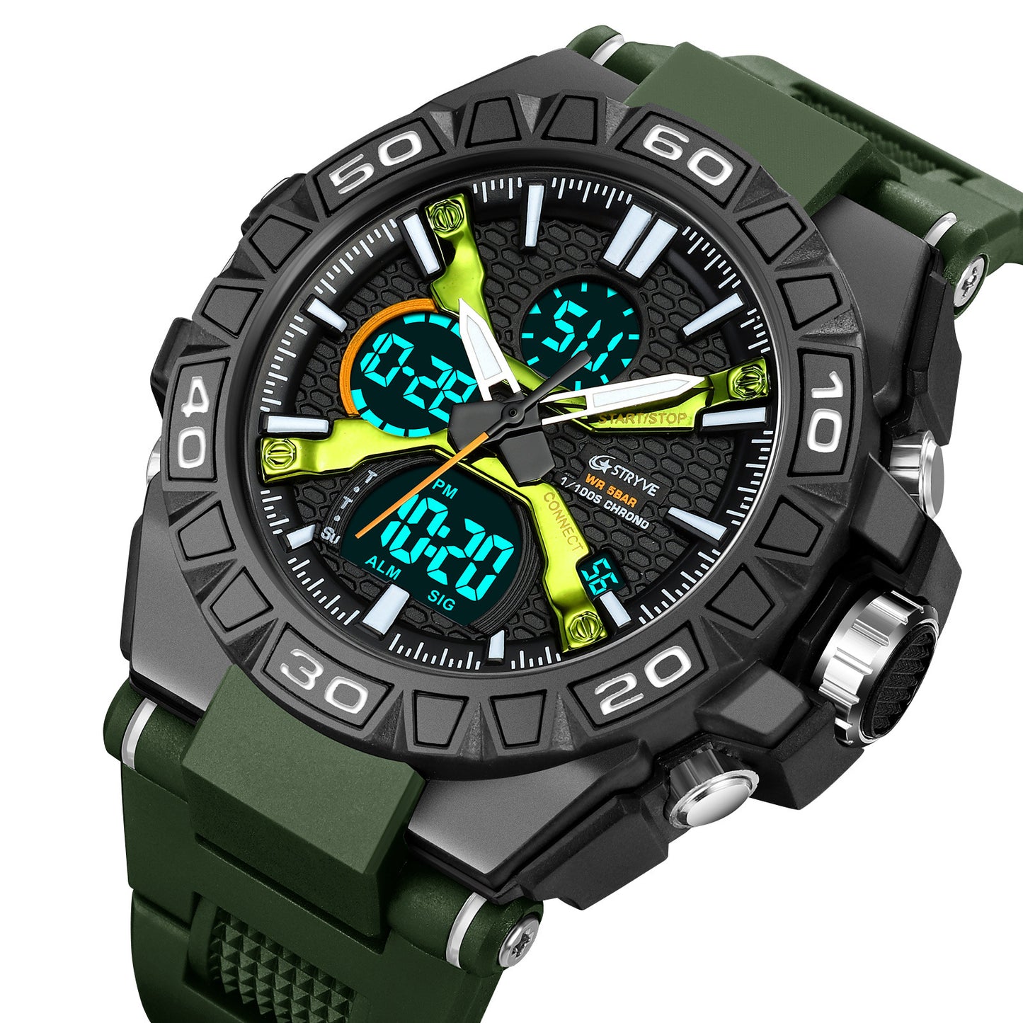 New Sports Colorful Luminous Electronic Waterproof Watch Multifunctional Student Watch