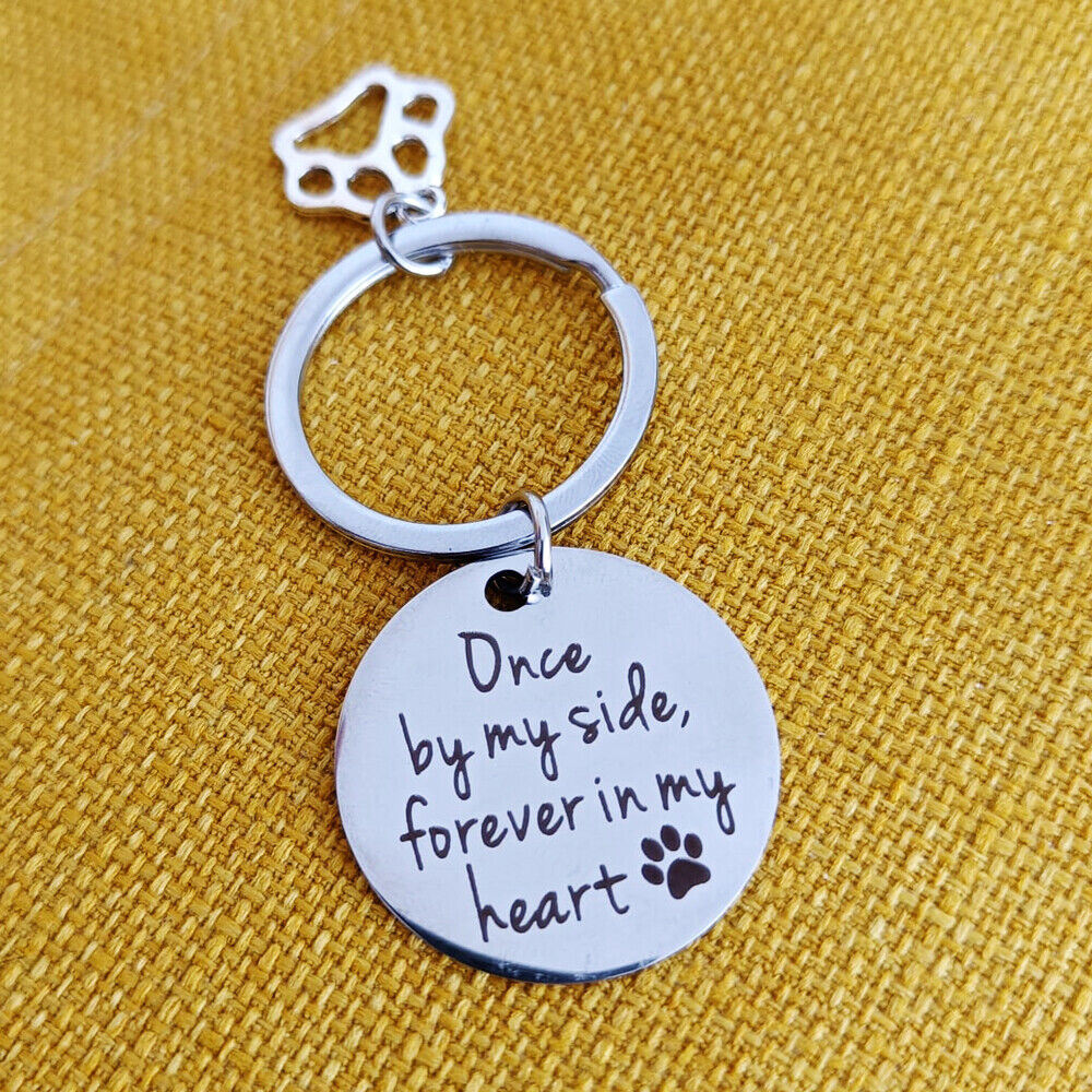 Dog Cat Remembrance Keychain Loss Of Dog Pup Puppy Pet Sympathy Memorial Gits